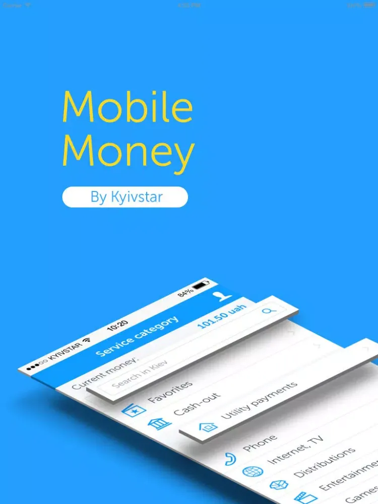 Ảnh chụp màn hình của Mobile Money by Kyivstar iPad 