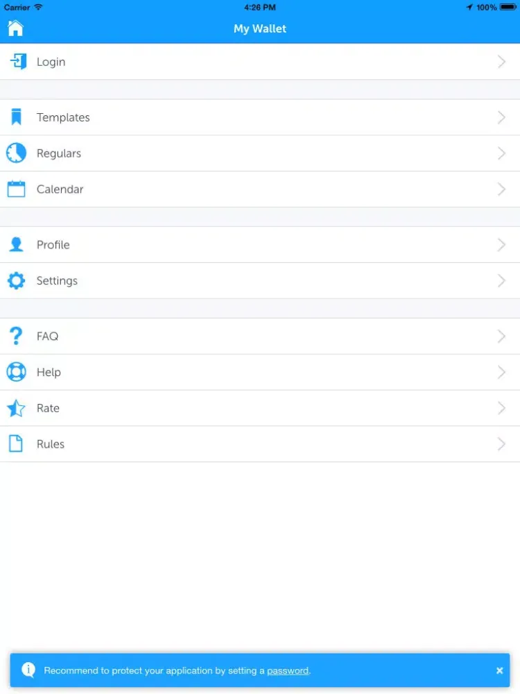 Ảnh chụp màn hình của Mobile Money by Kyivstar iPad 