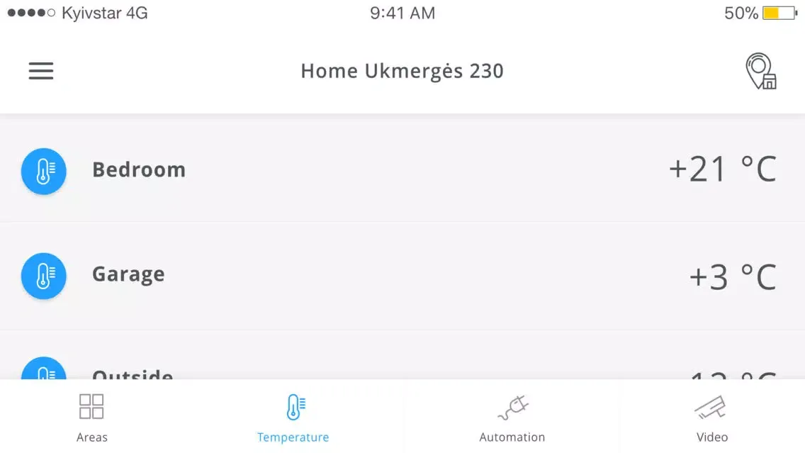 Tangkapan layar SafeHome