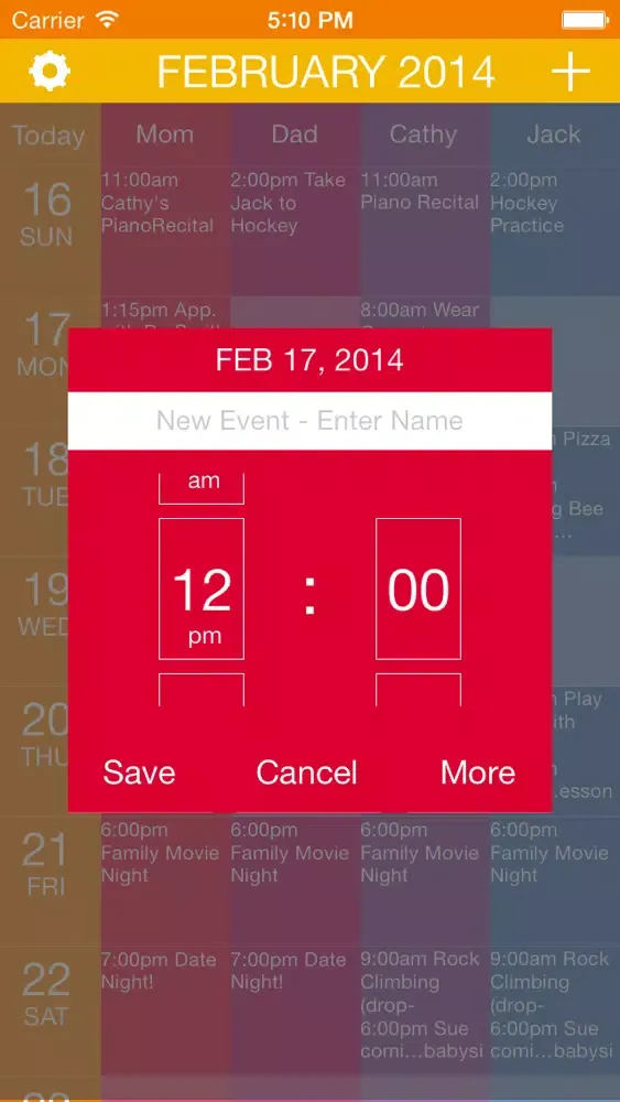 Calendar All - Organize family schedule like a wall calendar, use as task manager, event planning tool, family activity planner, all in multiple calendars from one place. স্ক্রিনশট