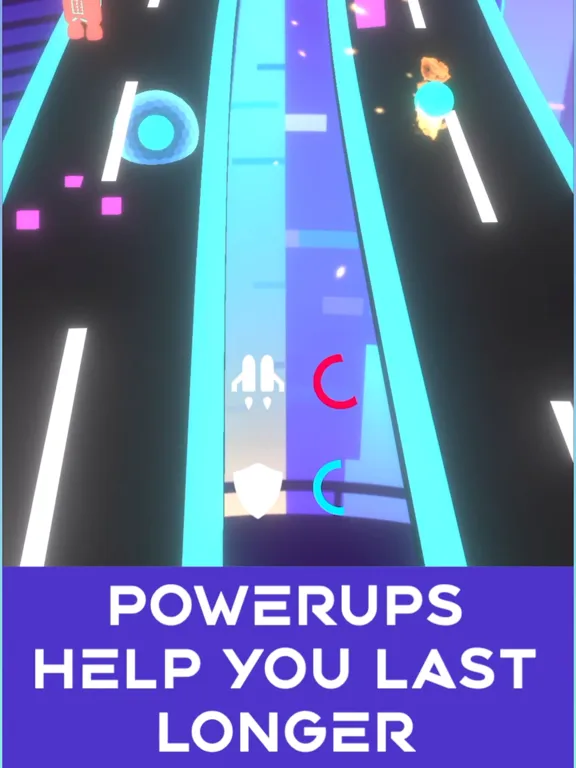 Capturas de pantalla de Neon Rush: Color Ball Road Run iPad 