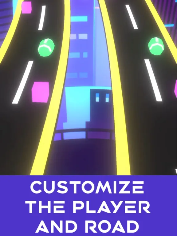 Capturas de pantalla de Neon Rush: Color Ball Road Run iPad 