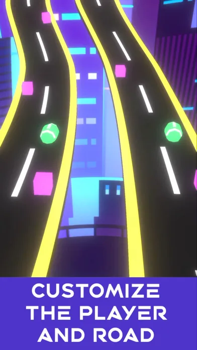 Capturas de pantalla de Neon Rush: Color Ball Road Run
