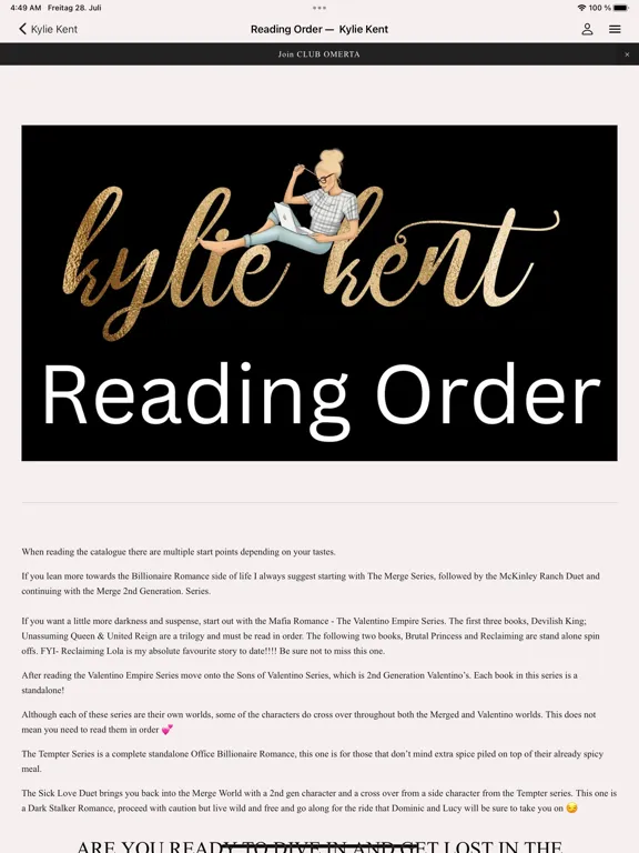 Kylie Kent iPad  سکرین شاٹس