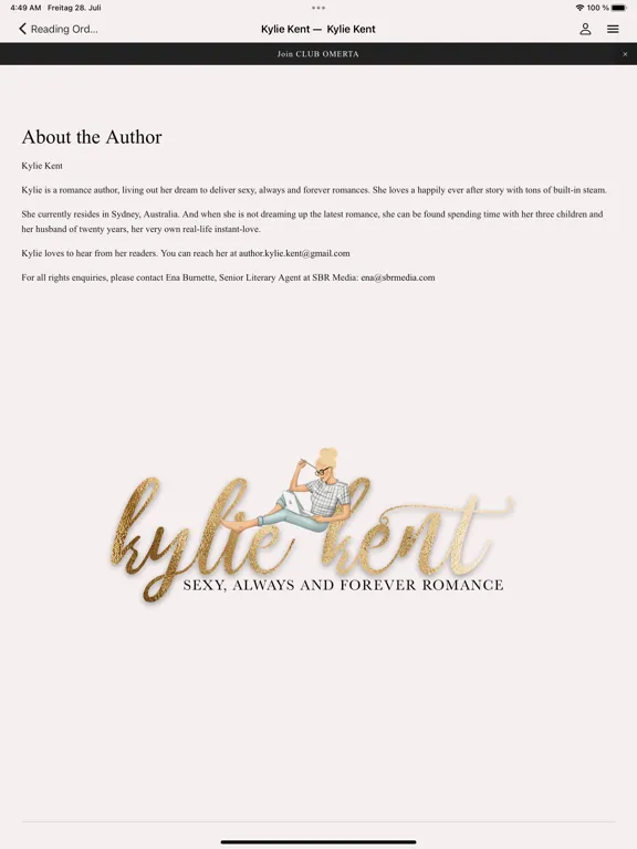 Kylie Kent iPad  سکرین شاٹس