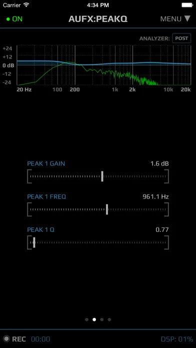 Screenshot di AUFX:PeakQ