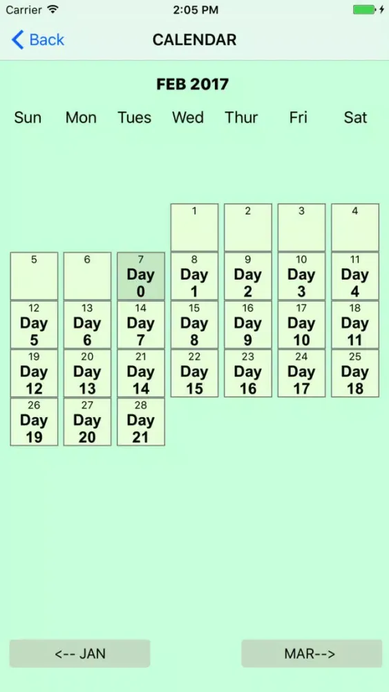 Zrzuty ekranu Date Calculator for Clinical Trials