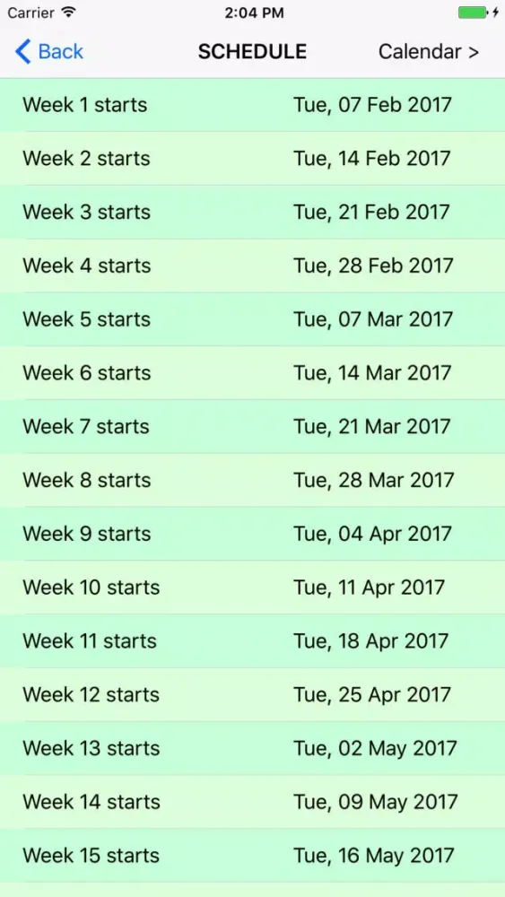 Zrzuty ekranu Date Calculator for Clinical Trials