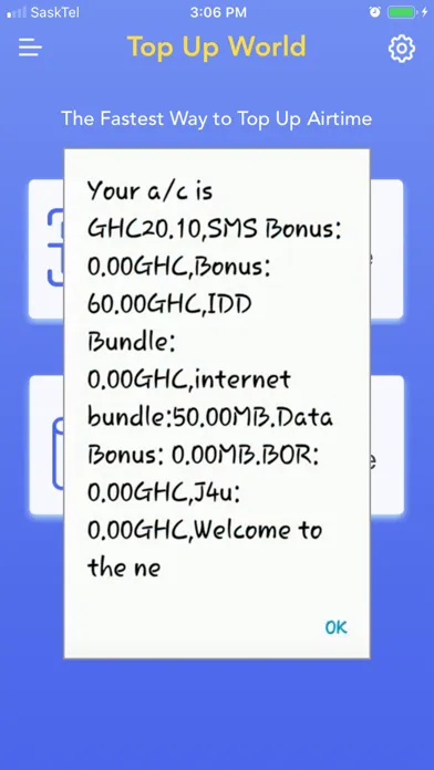 Top Up World Airtime Recharge Ekran Görüntüleri