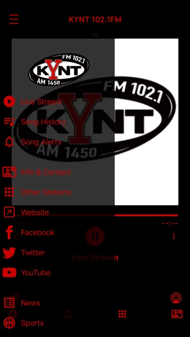 KYNT 102.1 FM &  1450 AM應用截圖