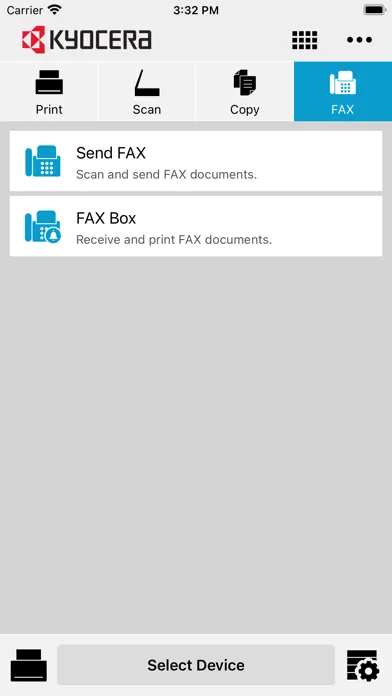KYOCERA Mobile Print Screenshots