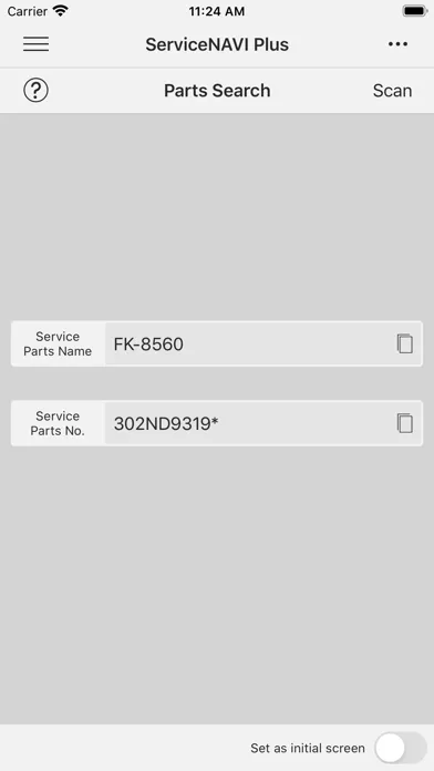 Zrzuty ekranu ServiceNAVI Plus