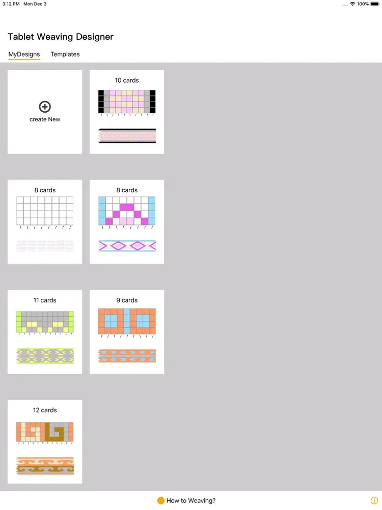 Tablet Weaving Designer iPad  Screenshots