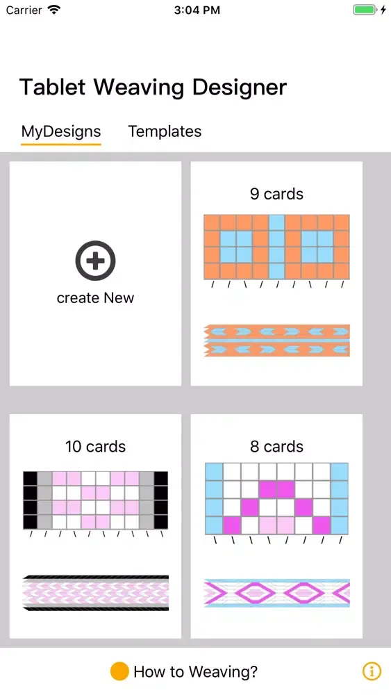Tablet Weaving Designer Screenshots