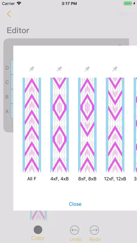 Tablet Weaving Designer Screenshots