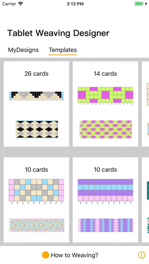Tablet Weaving Designer Screenshots