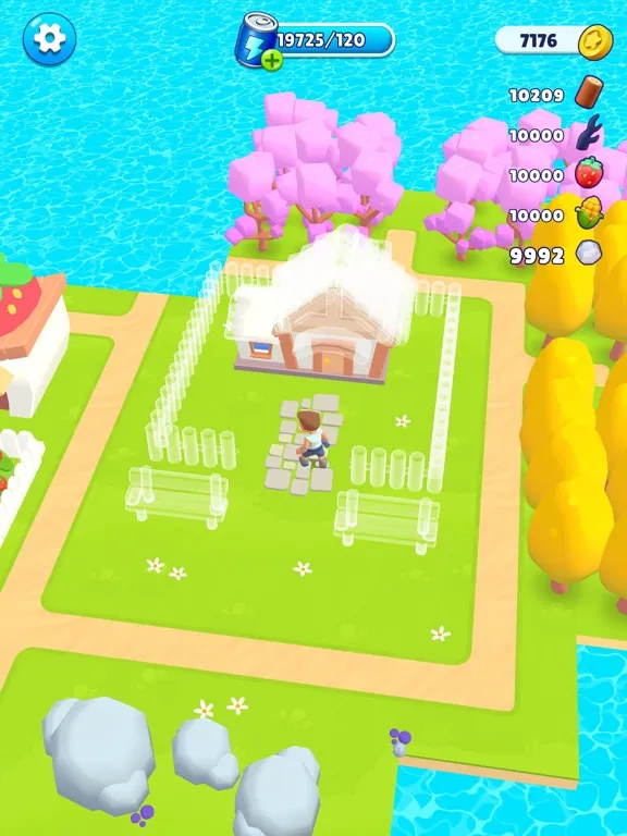 Tangkapan layar Renovation Island iPad 