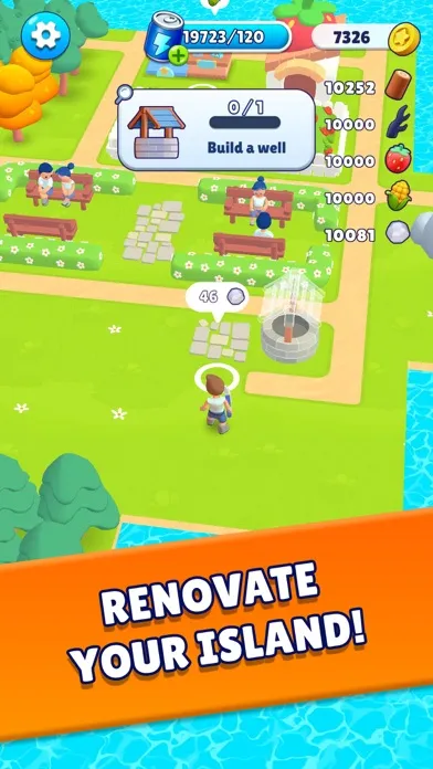 Tangkapan layar Renovation Island