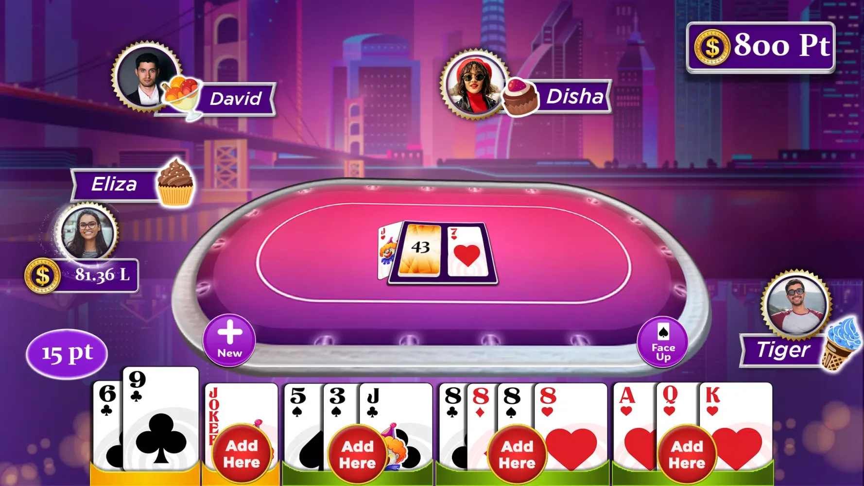 Tangkapan layar Indian Rummy Offline