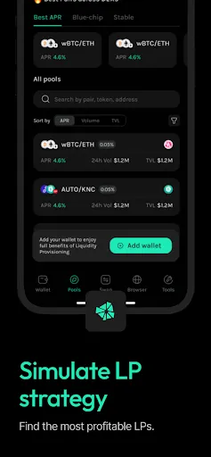 Tangkapan skrin Krystal: Crypto & Web3 Wallet