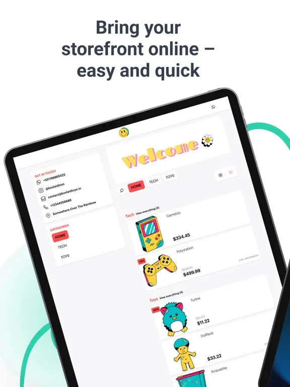 ภาพหน้าจอของ Online Catalog and Store: Kyte iPad 