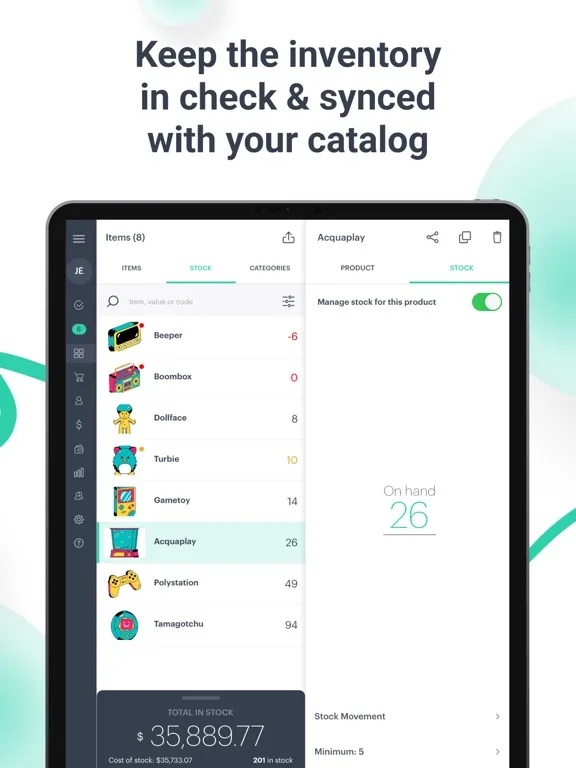 ภาพหน้าจอของ Online Catalog and Store: Kyte iPad 