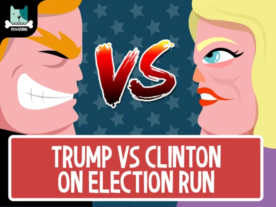 Zrzuty ekranu Hillary vs Trump - Run For President 2016 iPad 