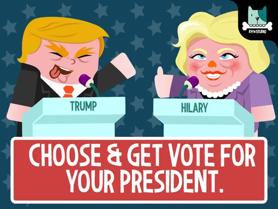 Zrzuty ekranu Hillary vs Trump - Run For President 2016 iPad 