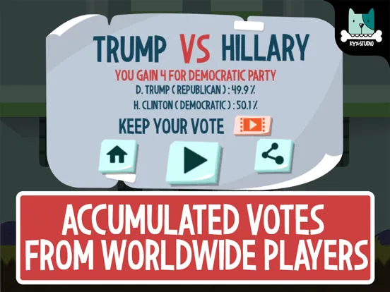 Zrzuty ekranu Hillary vs Trump - Run For President 2016 iPad 