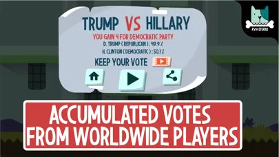 Zrzuty ekranu Hillary vs Trump - Run For President 2016