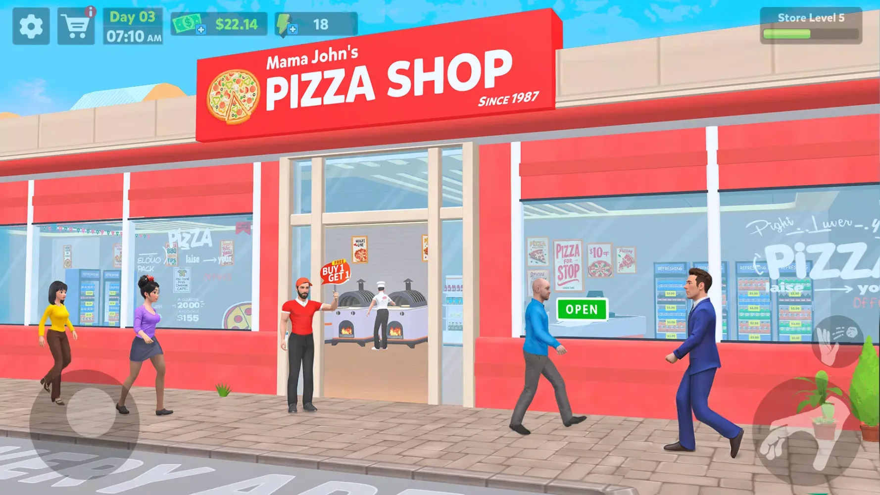 Ảnh chụp màn hình của Pizza Shop Simulator 3D