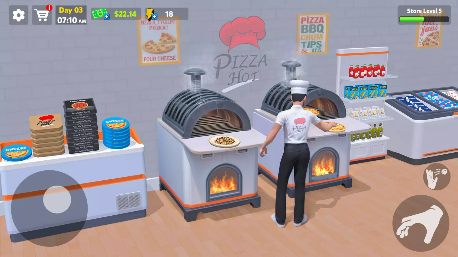 Ảnh chụp màn hình của Pizza Shop Simulator 3D
