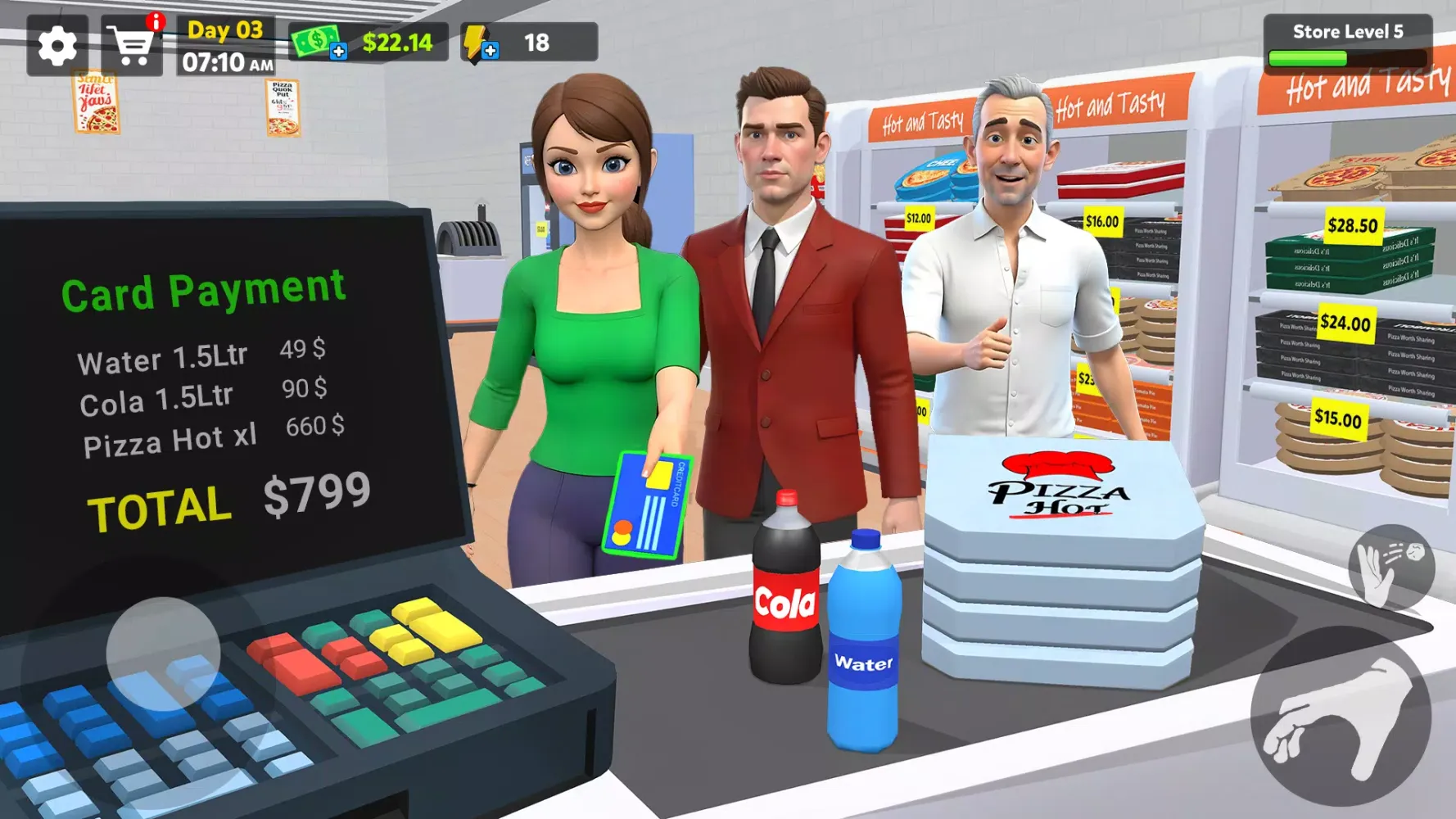 Ảnh chụp màn hình của Pizza Shop Simulator 3D