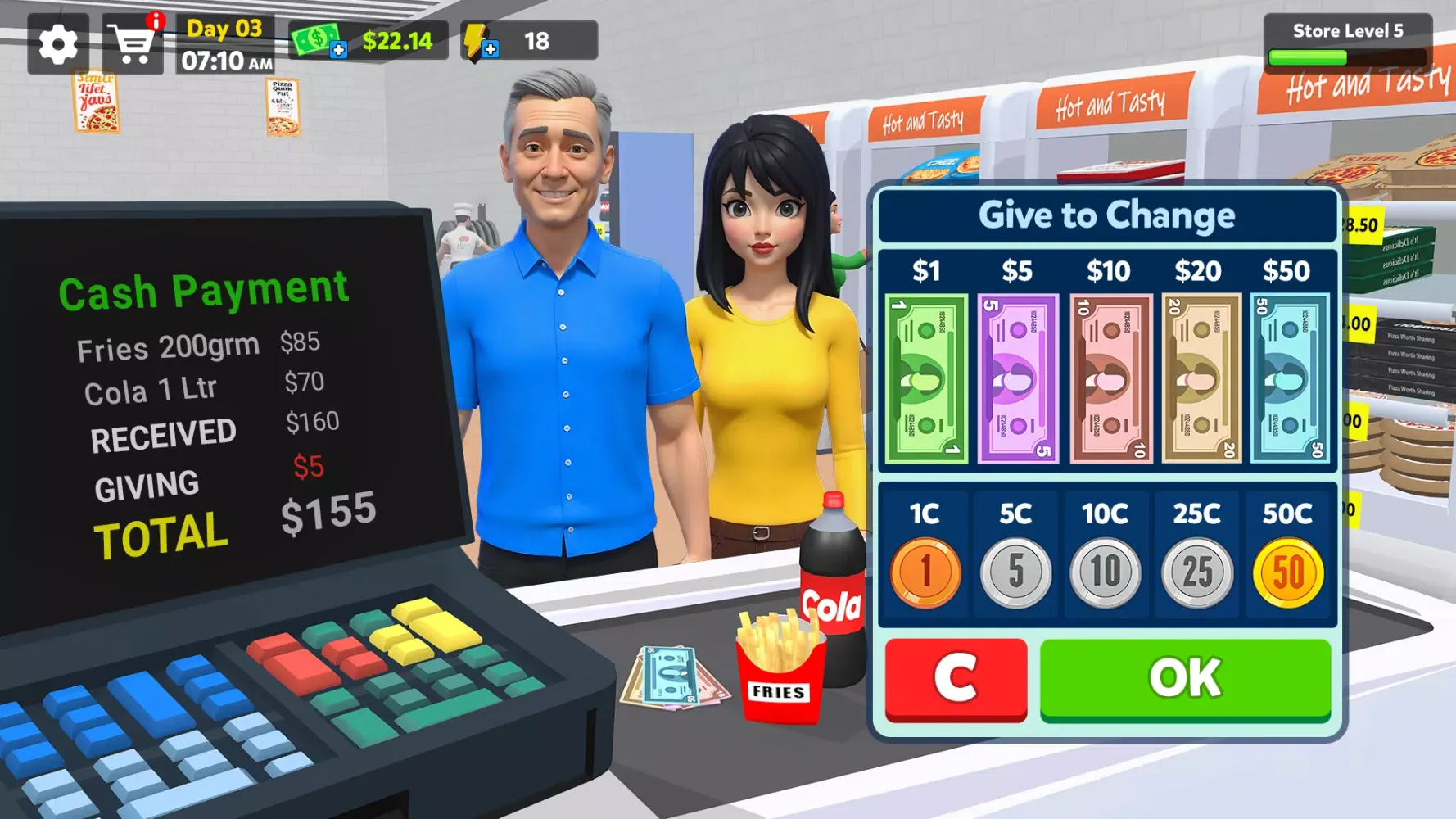 Ảnh chụp màn hình của Pizza Shop Simulator 3D