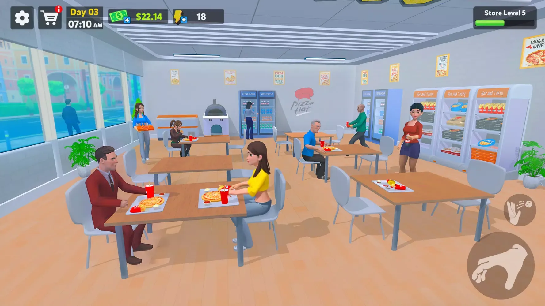 Ảnh chụp màn hình của Pizza Shop Simulator 3D