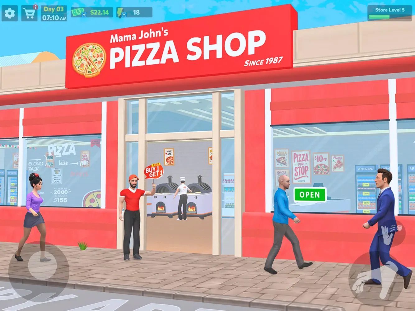 Ảnh chụp màn hình của Pizza Shop Simulator 3D
