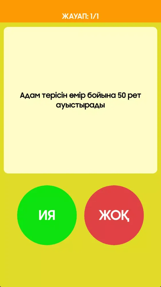 Ия немесе Жоқ Ekran Görüntüleri