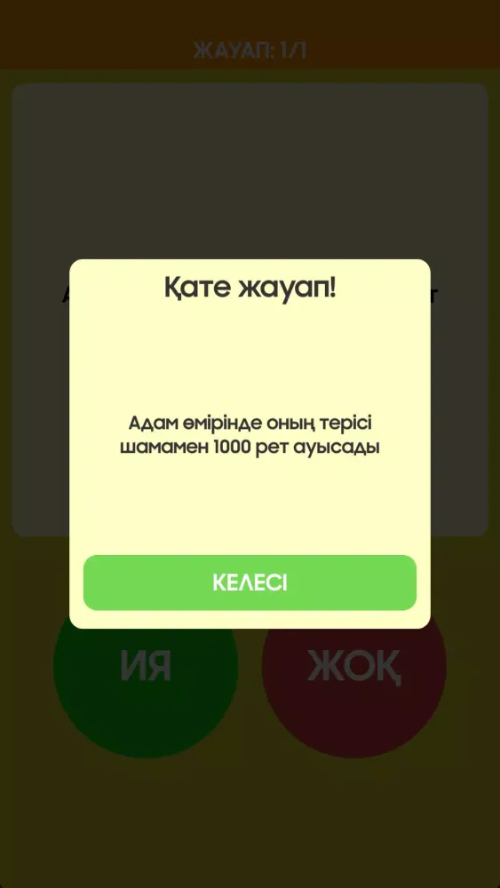 Ия немесе Жоқ Ekran Görüntüleri
