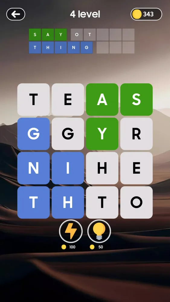 Ảnh chụp màn hình của Fillwords - Crossword game