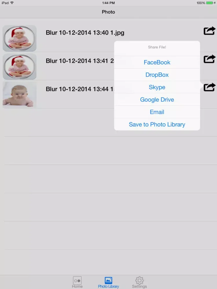 اخفاء الوجه في الصورة iPad 應用截圖