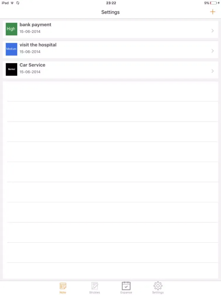Screenshot di قفل الملاحظات iPad 