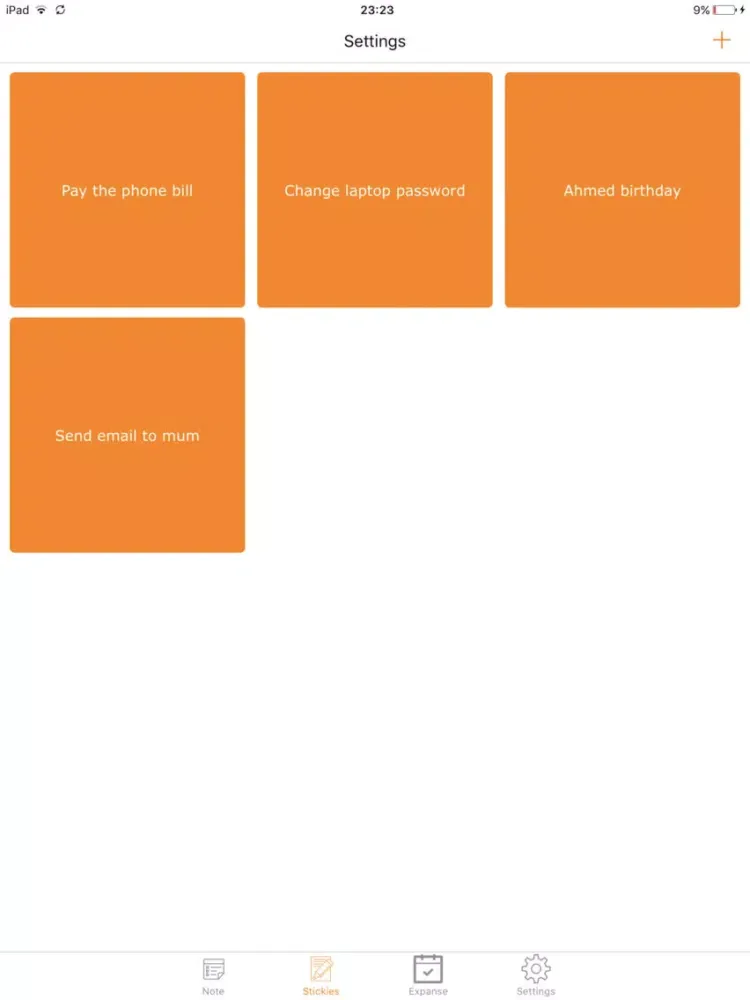 Screenshot di قفل الملاحظات iPad 