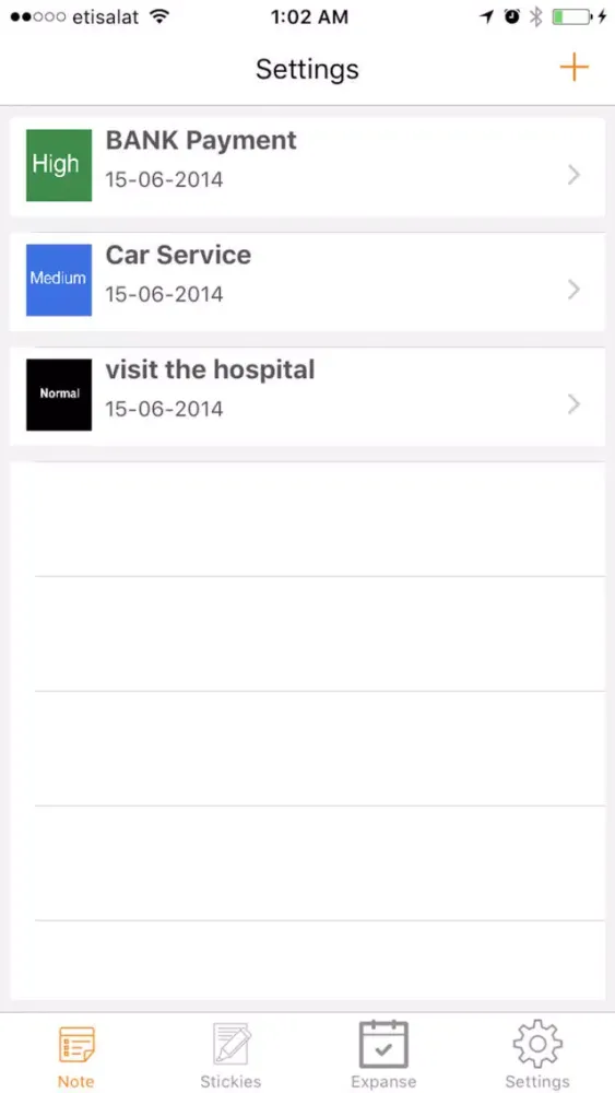Screenshot di قفل الملاحظات