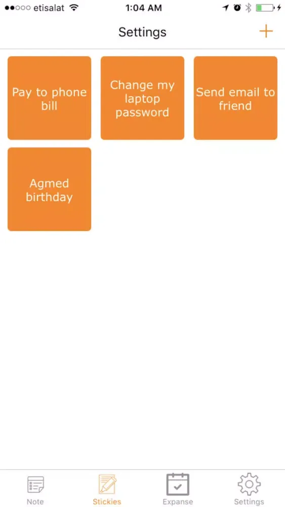 Screenshot di قفل الملاحظات