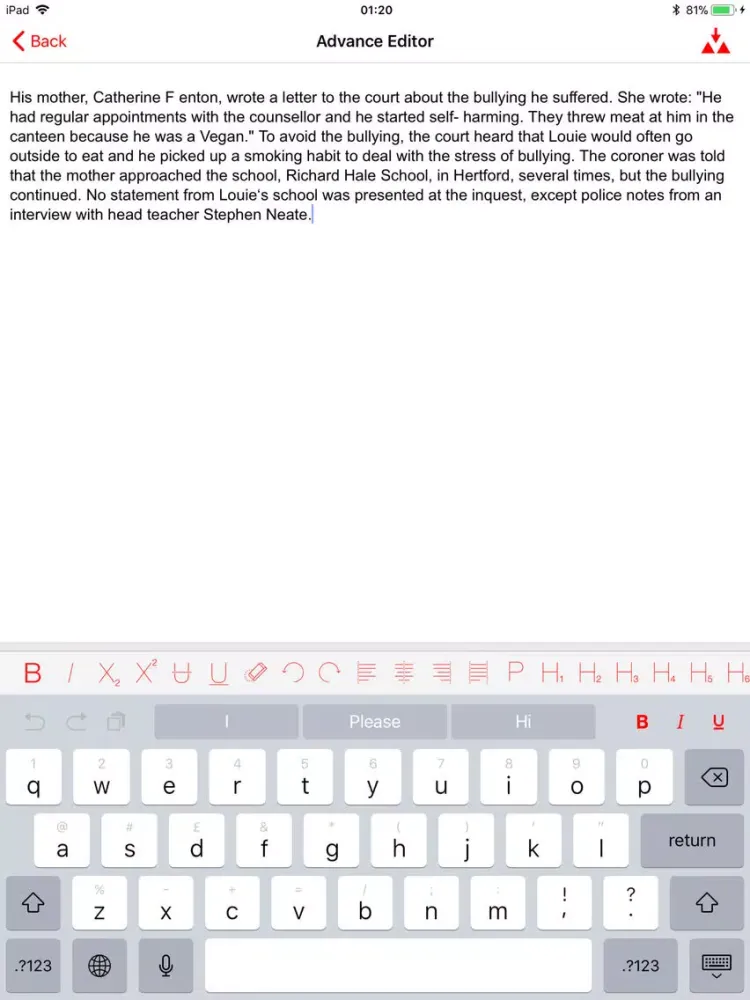 Captures d'écran de تعديل ملفات PDF iPad 