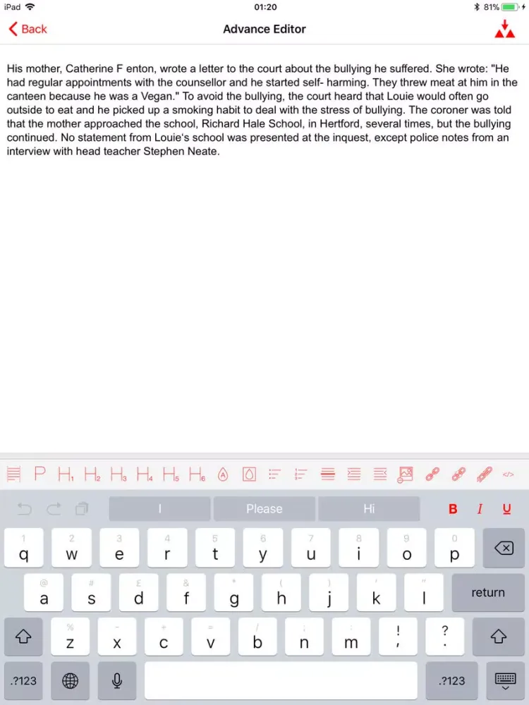 Captures d'écran de تعديل ملفات PDF iPad 