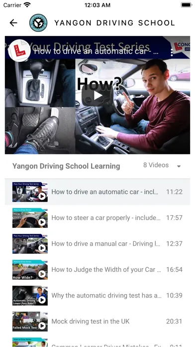 Yangon Driving School Screenshots