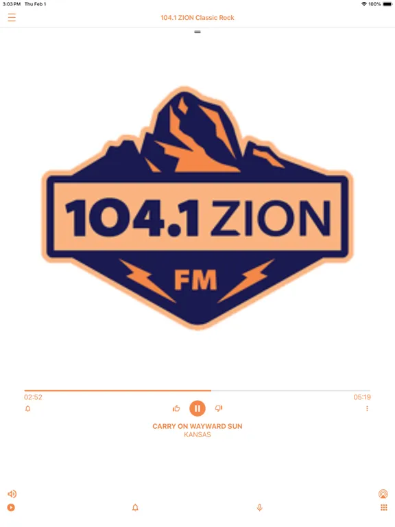 Zrzuty ekranu 104.1 ZION iPad 