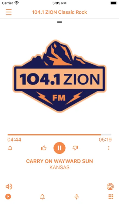 Zrzuty ekranu 104.1 ZION