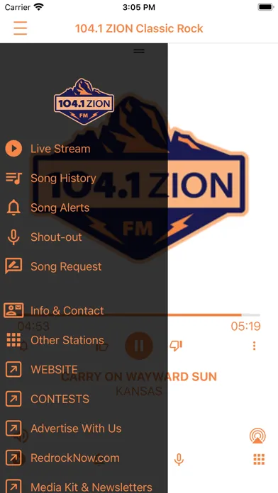 Zrzuty ekranu 104.1 ZION